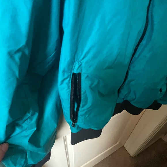 Nike Tracksuit Windbreaker Top Black Blue Neon Men’s XL - Picture 5 of 8